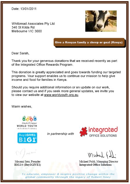 Charity Certificates